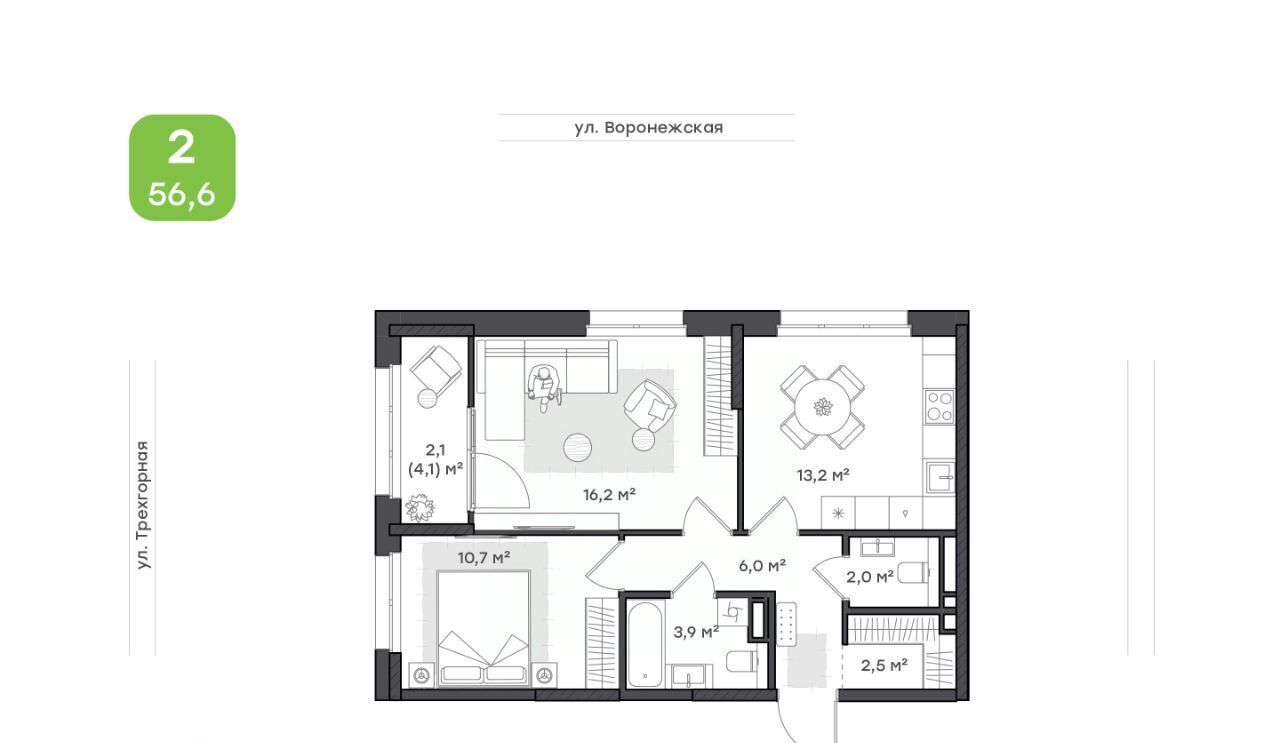квартира г Хабаровск р-н Краснофлотский ул Воронежская 163 фото 1
