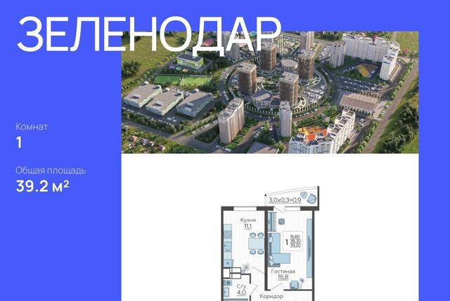 р-н Прикубанский ул Садовое кольцо 3 ЖК «Зеленодар» фото