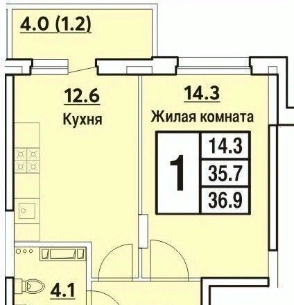 квартира г Чебоксары р-н Московский ул Радужная поз 27 фото 1
