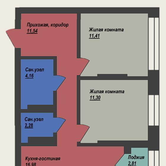 квартира г Ханты-Мансийск ул Объездная 57 фото 1