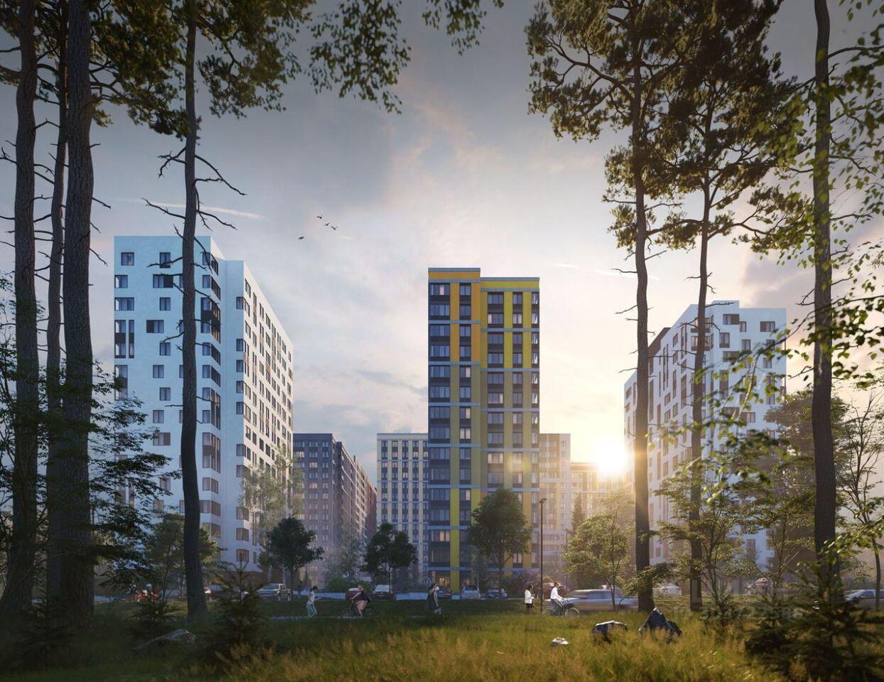 квартира г Красногорск ул Парковая 1 ЖК Микрогород в Лесу Москва, Отрадное фото 4