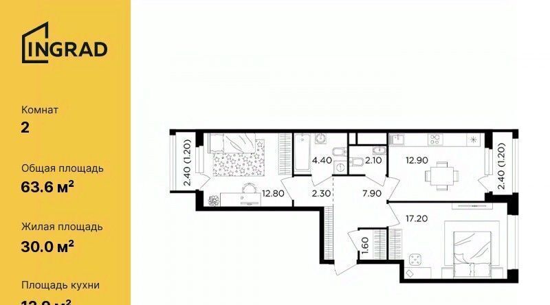 квартира г Москва п Московский д Картмазово ЖК «Филатов луг» Филатов Луг, к 6 фото 1