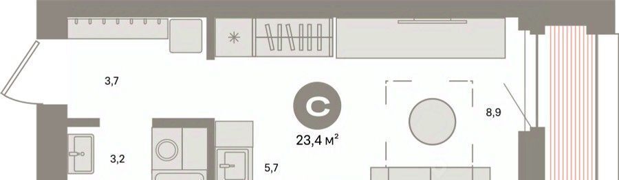 квартира г Екатеринбург Чкаловская ул Мартовская 158 фото 1