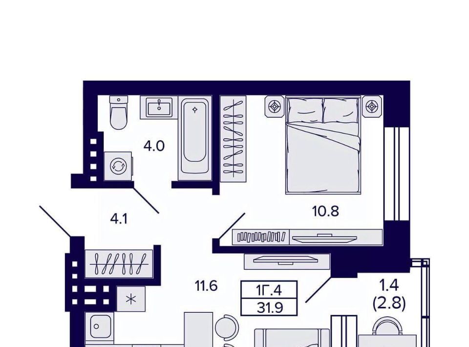 квартира г Новосибирск пер 18-й Бронный 16 Площадь Маркса фото 2
