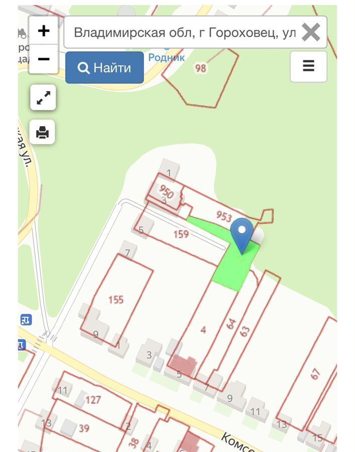 земля р-н Гороховецкий г Гороховец муниципальное образование Гороховец фото 10