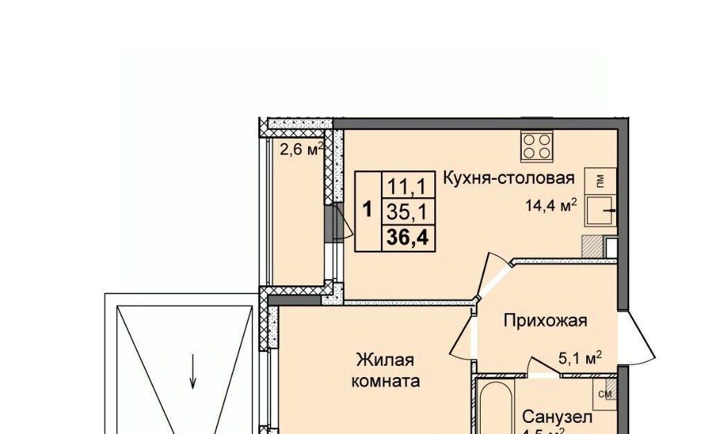 квартира г Нижний Новгород Кооперативный Буревестник Нижний Новгород, кв-л, Дома на Культуре жилой комплекс фото 1