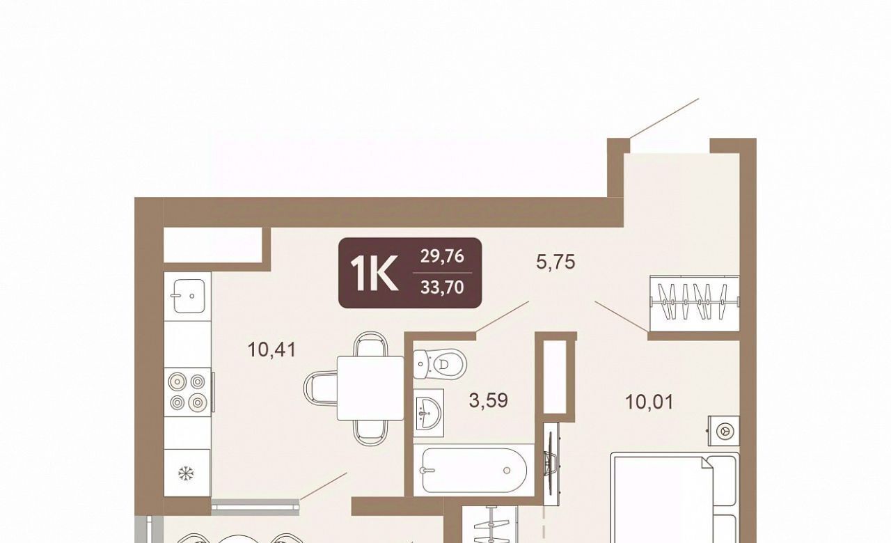 квартира г Тобольск 15-й микрорайон 25А фото 1
