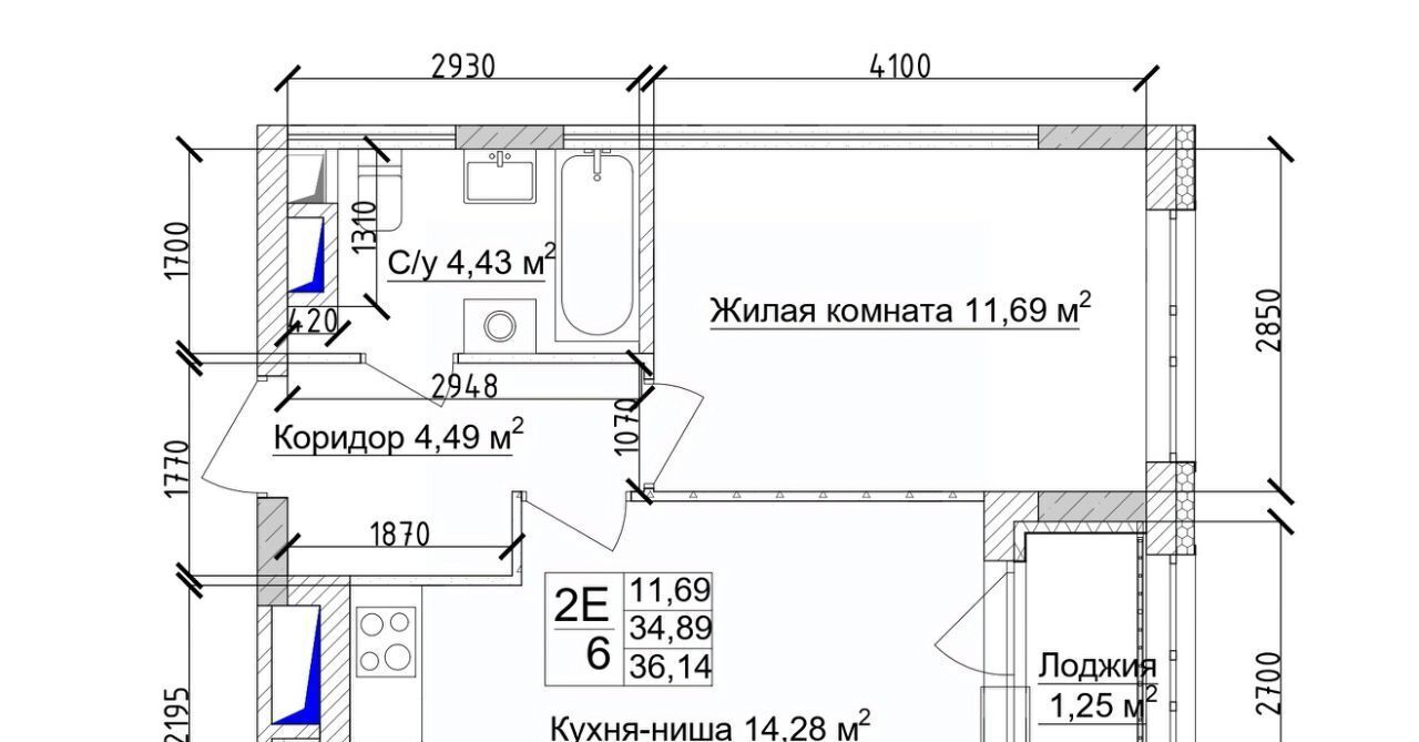 квартира г Кемерово р-н Заводский 15-й микрорайон Южный фото 1