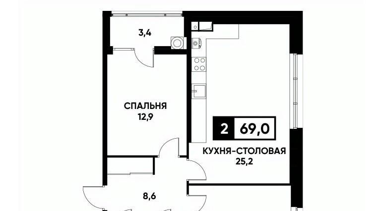 квартира г Ставрополь р-н Промышленный ул Павла Буравцева 46к/3 фото 1
