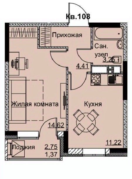 квартира г Ижевск р-н Ленинский Строитель ЖК «Притяжение» жилрайон, 6-й мкр фото 2