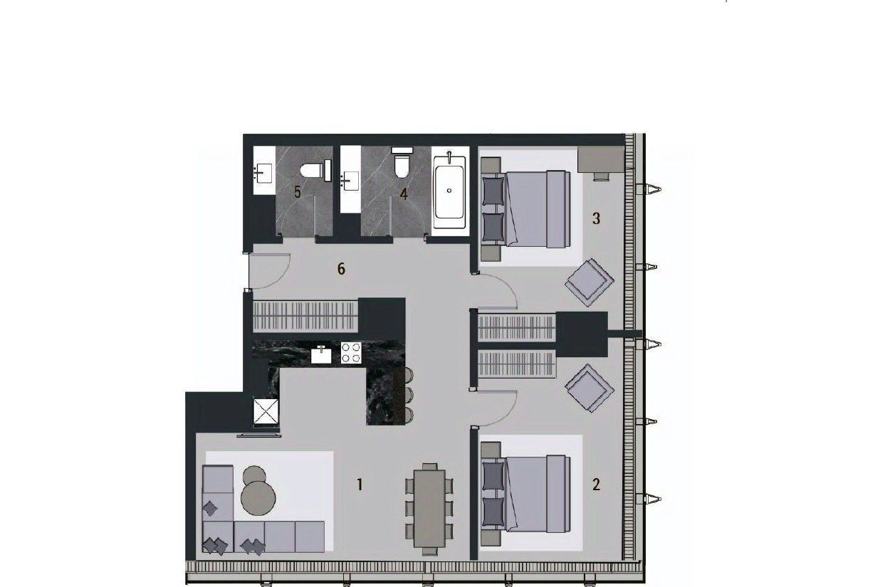 квартира г Москва ММДЦ Москва-Сити 1-й Красногвардейский проезд, 22с 1 фото 1