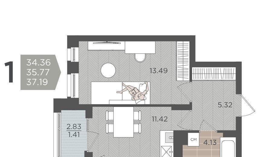 квартира г Калининград р-н Московский ул Батальная 65а фото 1