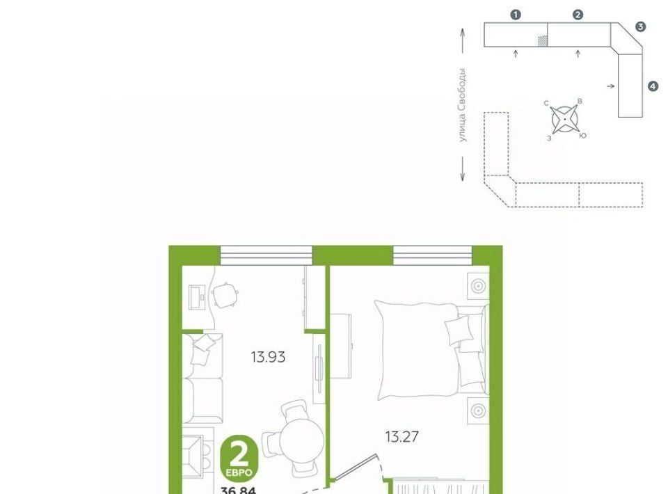 квартира г Ялуторовск ул Свободы 240 фото 1
