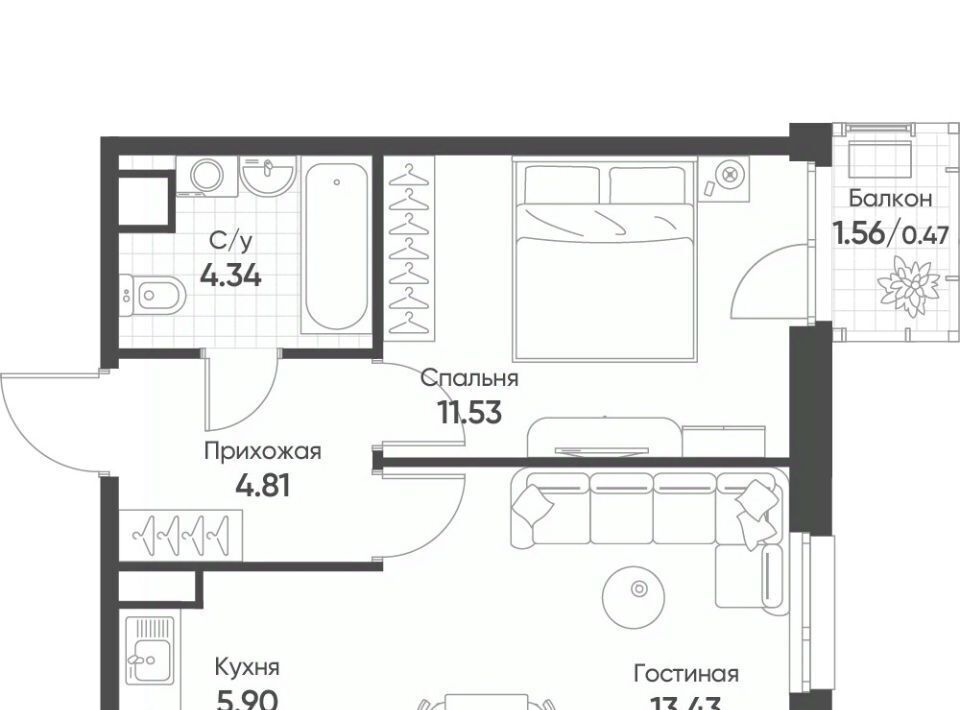 квартира г Казань Козья слобода ЖК Счастье в Казани фото 1