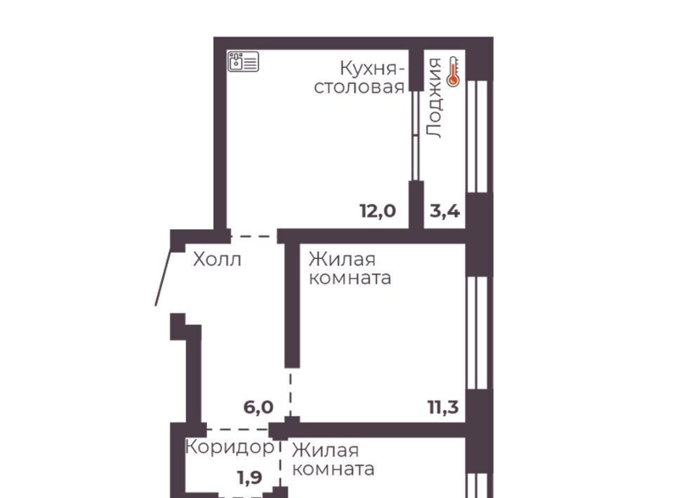 квартира г Челябинск р-н Тракторозаводский ЖК Ленина 4 фото 1