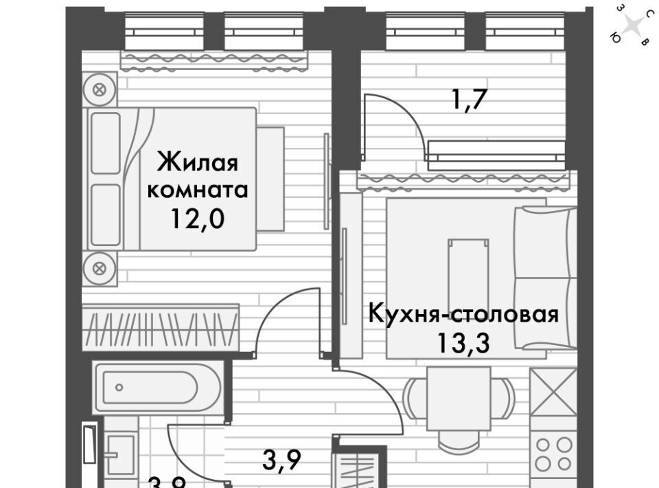 квартира г Владивосток р-н Ленинский ул Крылова 10 ЖК «Философия» фото 1
