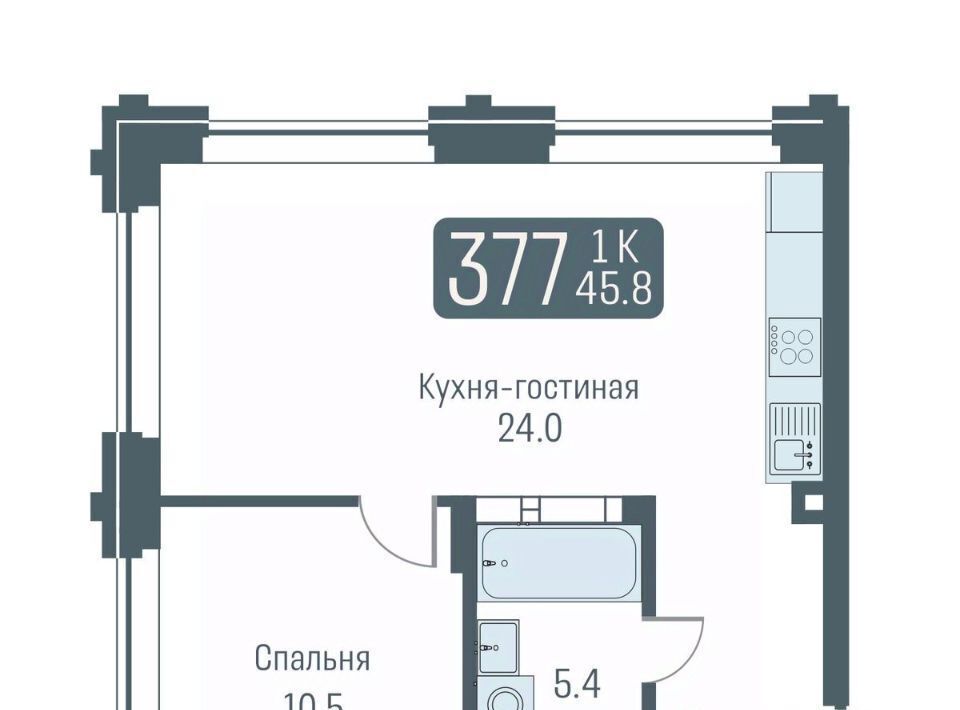 квартира г Новосибирск Студенческая ул Немировича-Данченко 145с/1 фото 1