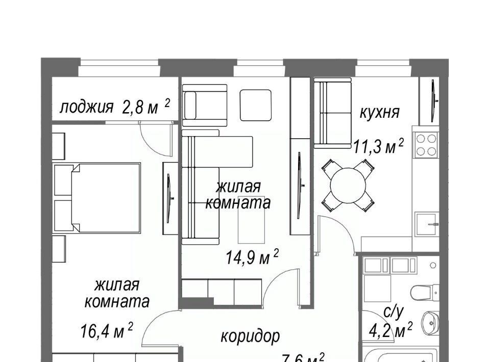 квартира г Нижний Новгород Буревестник ул Дмитрия Павлова 13 фото 1