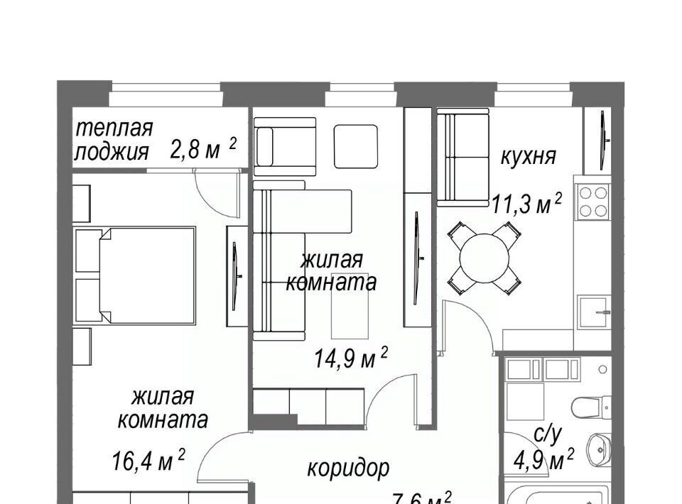 квартира г Нижний Новгород Буревестник ул Дмитрия Павлова 13 фото 1