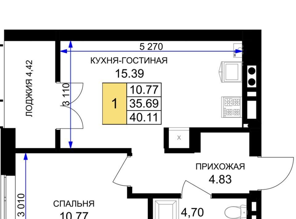 квартира р-н Гурьевский г Гурьевск ЖК «Включи» фото 1