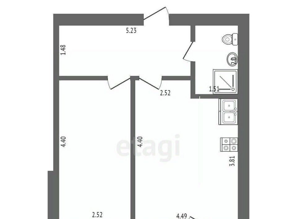 квартира г Ханты-Мансийск ул Гагарина 151 фото 8