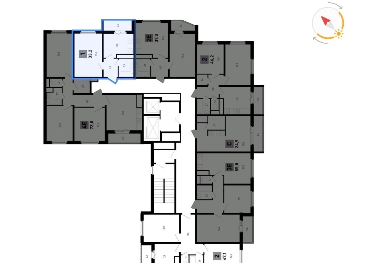 квартира г Ростов-на-Дону р-н Советский ул Ткачева 2 корп. 8-10 фото 10