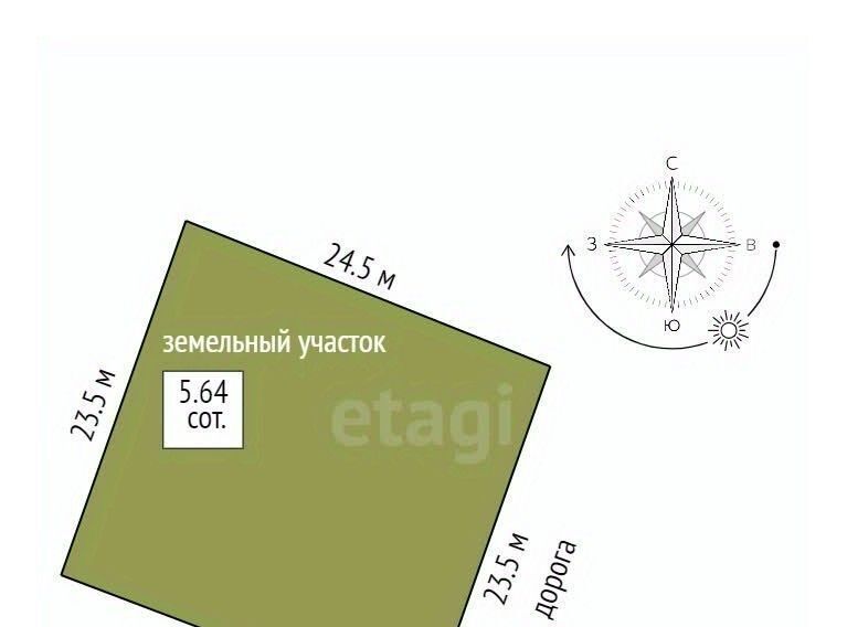 земля р-н Красногвардейский с Дубровское с пос, Лозовое-3 массив, Урожай-2 СТ, Симферопольский район фото 6