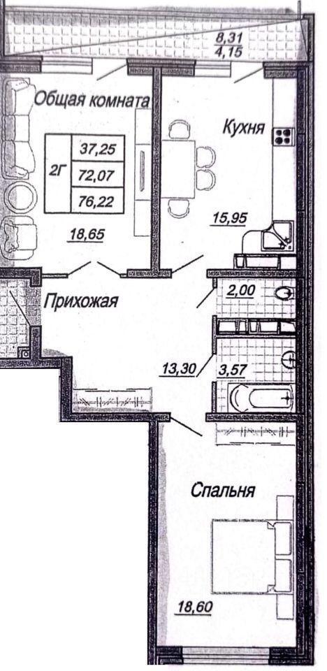 квартира г Краснодар р-н Западный ул Морская 43 ЖК на ул. Морская фото 2