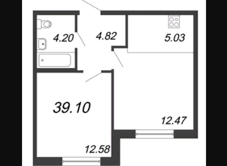 квартира г Санкт-Петербург наб Миклухо-Маклая 1к/1 Василеостровский фото 6