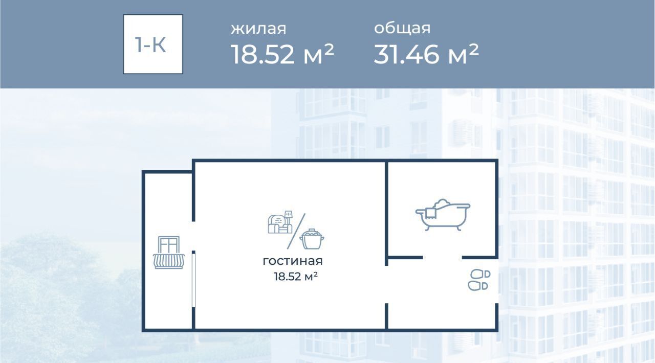 квартира г Волгоград р-н Краснооктябрьский ул Горишного 98 фото 1