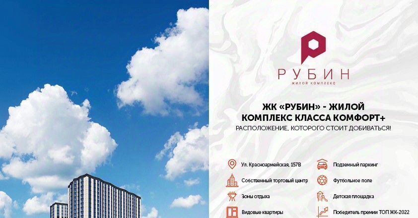 квартира г Ростов-на-Дону р-н Кировский ул Красноармейская 157в/83с 2 фото 1