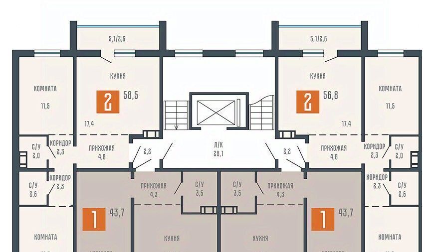 квартира г Курган ул Коли Мяготина 34бк/2 фото 2