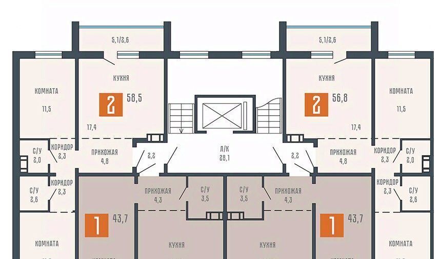 квартира г Курган ул Коли Мяготина 34бк/2 фото 2