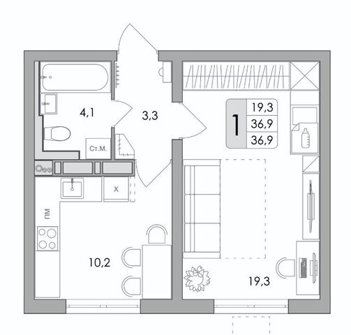 р-н Центральный ул Шишкова 140б/16 фото