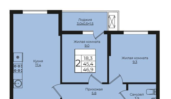 квартира г Краснодар р-н Прикубанский ЖК «Европа-Сити» 1 Европа Клубный Квартал 6 жилой комплекс фото 1