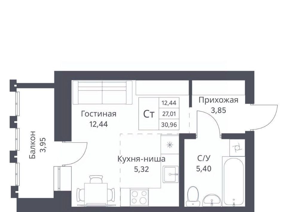 квартира г Новосибирск Заельцовская ул Игарская 40/2 фото 1