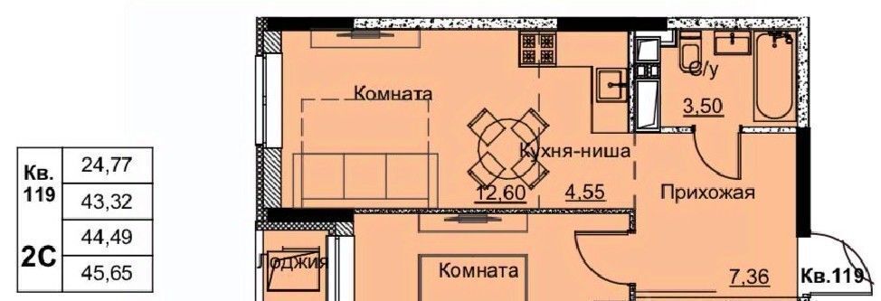 квартира г Ижевск р-н Ленинский Строитель жилрайон, 6-й мкр фото 2