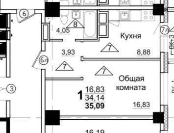 квартира г Якутск пр-кт Михаила Николаева 19/1 фото 4