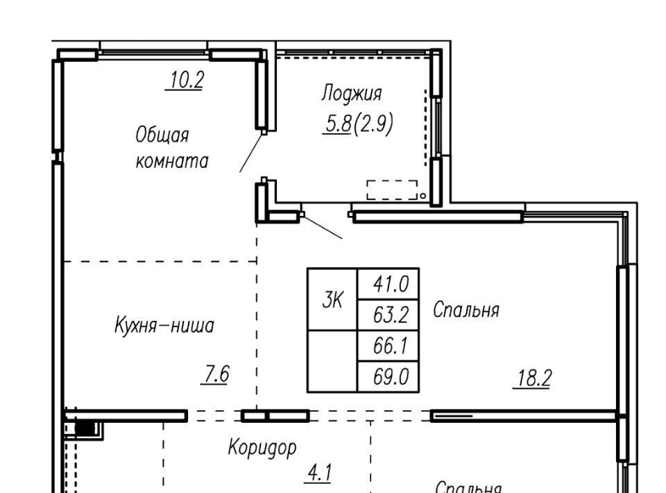 квартира г Барнаул р-н Ленинский ул Антона Петрова 210б фото 1