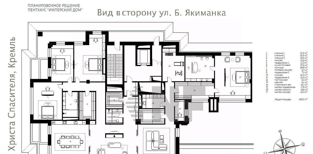 квартира г Москва метро Октябрьская пер Якиманский 6с/1 фото 4