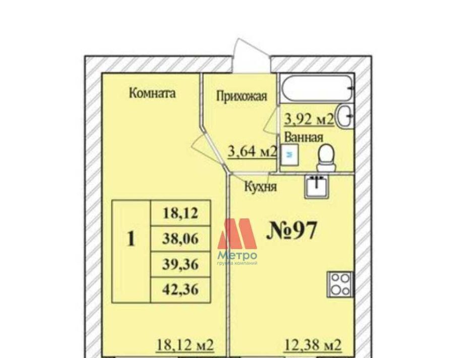 квартира г Ярославль р-н Дзержинский Уютный Квартал жилой комплекс фото 9