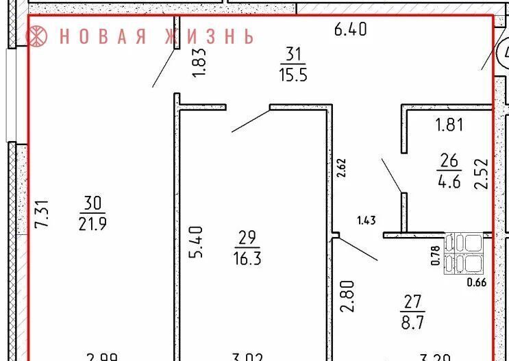 квартира г Самара р-н Железнодорожный проезд 4-й 8а фото 1