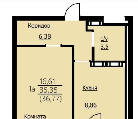 квартира г Ярославль р-н Заволжский ул Красноборская 38к/3 фото 1