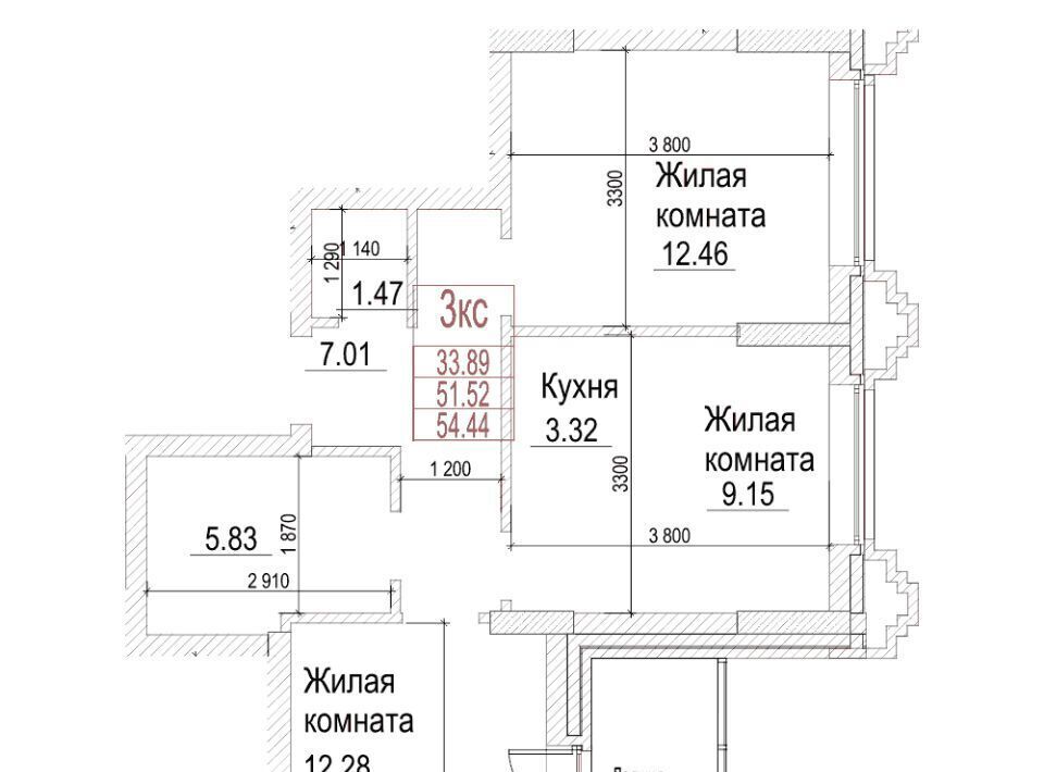 квартира г Новосибирск метро Площадь Гарина-Михайловского р-н Железнодорожный фото 1