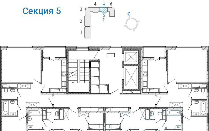 квартира г Балашиха мкр Железнодорожный ул Поликахина 2 Некрасовка фото 2