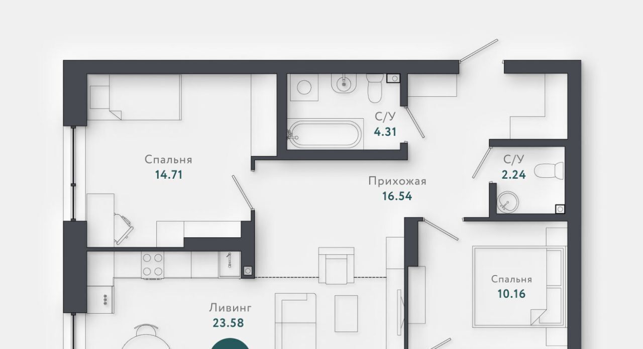 квартира г Новосибирск р-н Октябрьский Октябрьская ул Военная 51 фото 1