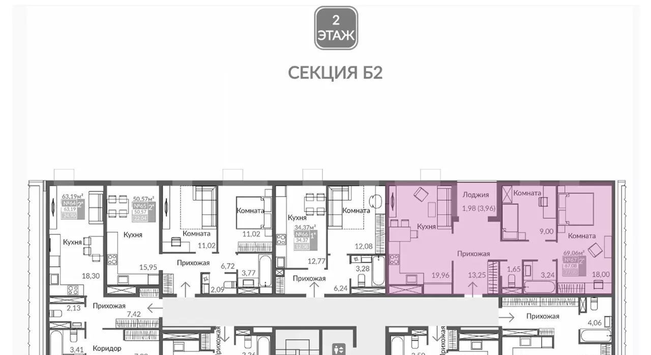 квартира г Симферополь р-н Киевский Крымская Роза ЖК «Абрикос 2» фото 7