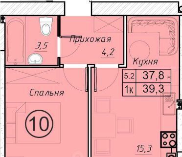 квартира г Батайск ул Олимпийское Кольцо 36к/22 фото 1