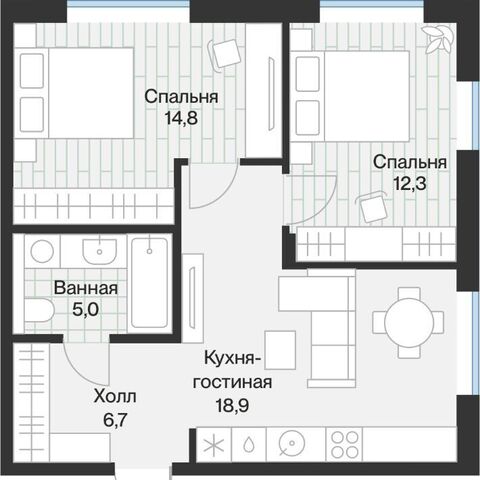 р-н Калининский ул Ямская 1/9 159с фото