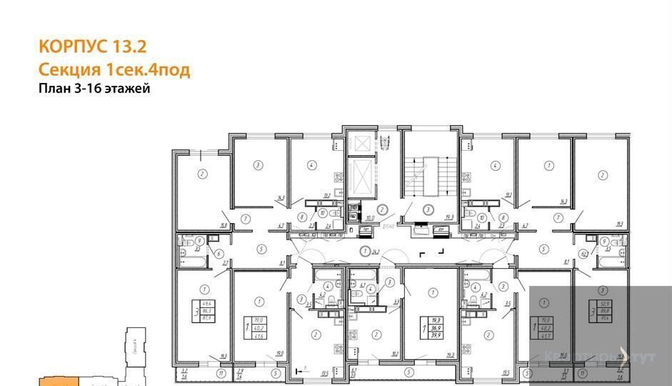 квартира г Воронеж р-н Центральный ул Шишкова 16 д. 140Б фото 9